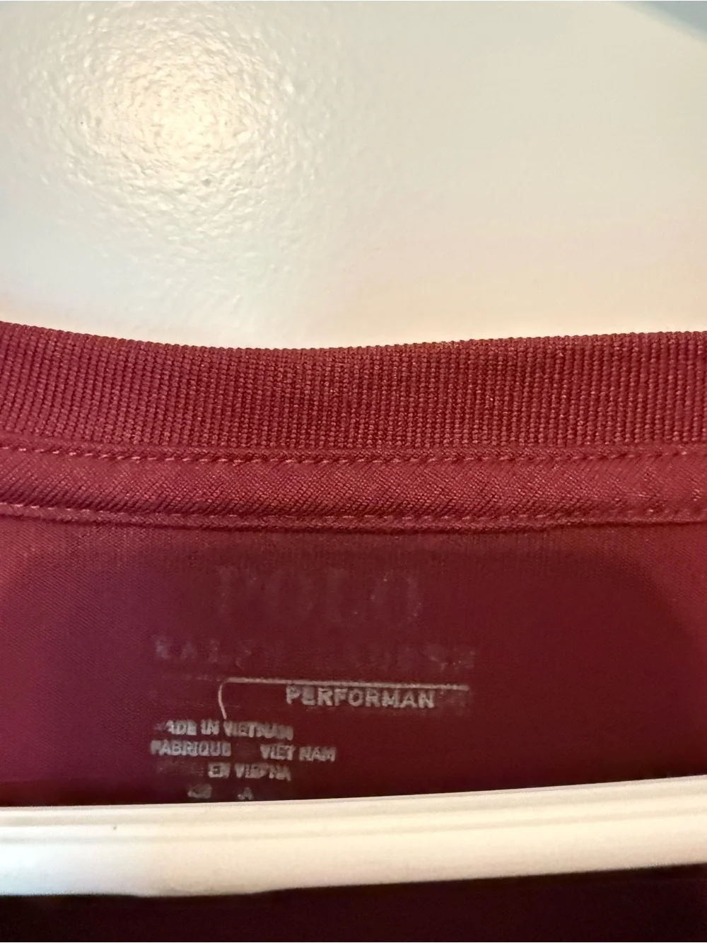 Polo by Ralph Lauren Men's Short-Sleeve Tee in Burgundy with Pony Logo